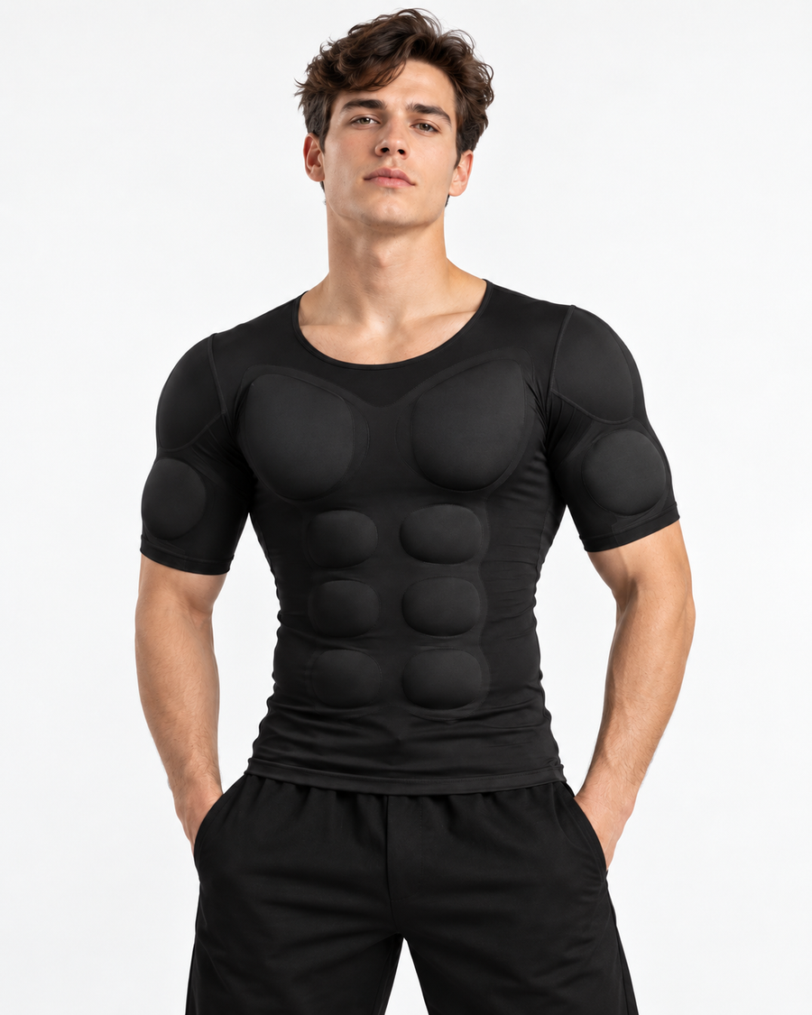 X-MUSCLE™ חולצת פיסול גוף לגבר